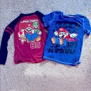 2 Super Mario Shirts